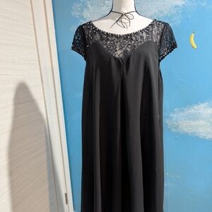 JJs House Black Lace Midi Dress